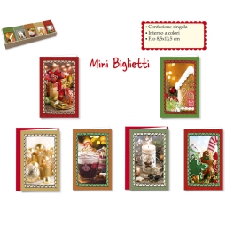 BIGLIETTI XMAS 8,5X13,5CM 120PZ FOTOGRAFICO