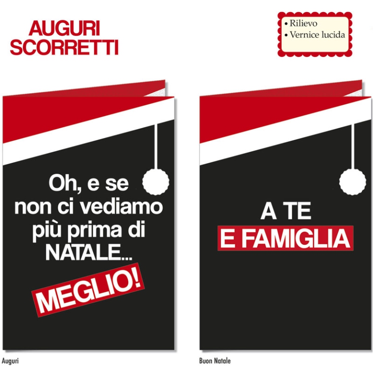 BIGLIETTI XMAS 11,5X17CM 12PZ NATALE IMBRUTTITO