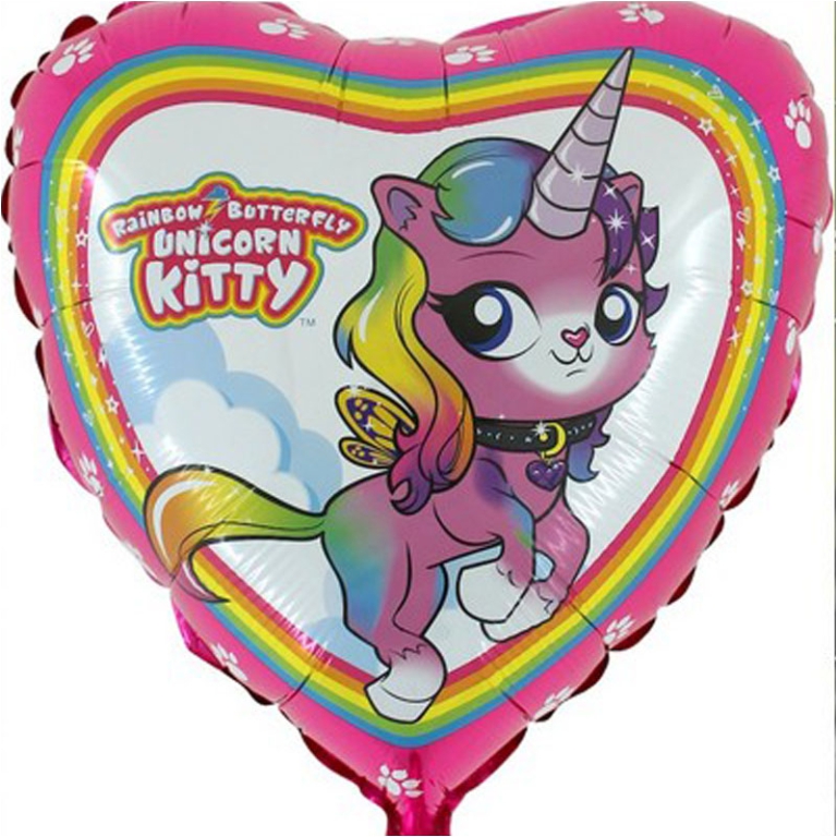 PALLONCINO MYLAR 45CM    RAINBOW UNICORNO