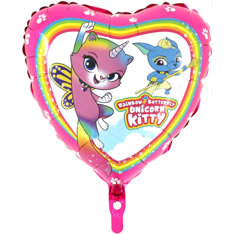 PALLONCINO MYLAR 45CM    RAINBOW UNICORNO 2