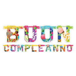 FESTONE BUON COMPLEANNO  280X15CM CANDY