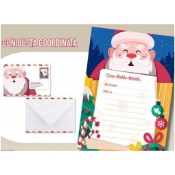 LETTERINA CON BUSTA 15X21CM FANTASIA BABBO 1 10/10