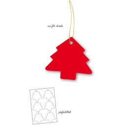 CHIUDIPACCO ALBERO 6X6CM A4 PREFUS 60PZ ROSSO 10FG