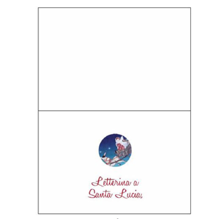 LETTERINA SANTA LUCIA CON BUSTA 10PZ FORMATO 12X18 CM 2