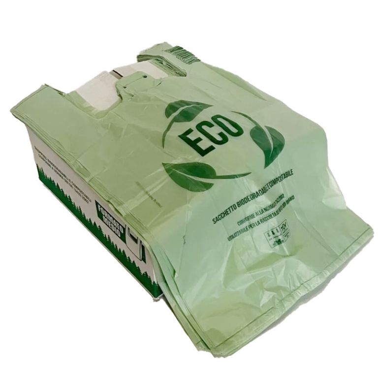 BORSE SHOPPER M 500PZ    27X50CM BIOCOMPOSTABILI