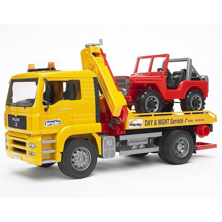 CAMION MAN TGA TRASPORTO JEEP 49,5X18,5X25,5CM 5