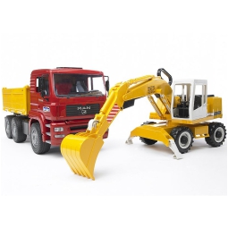 CAMION MAN TGA CON ESCAVATORE LIEBHERR