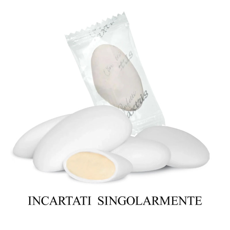 CONFETTI VASSOIO 500GR   SINGOLI MANDORLA BIANCO 2