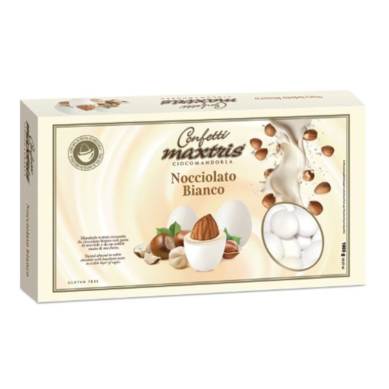 CONFETTI CIOCOMANDORLA   NOCCIOLATO BIANCO 1KG