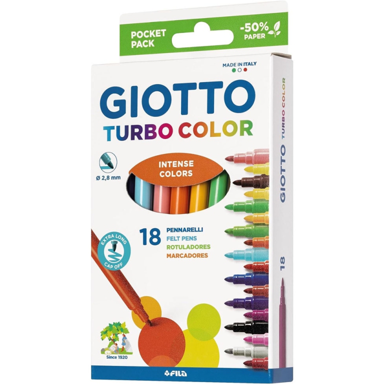 TURBOCOLOR 18 COLORI 10 CONFEZIONI PENNARELLI 3