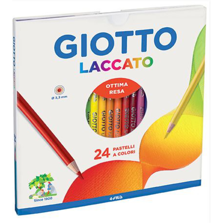 PASTELLI LACCATO 24COL 5CONF GIOTTO