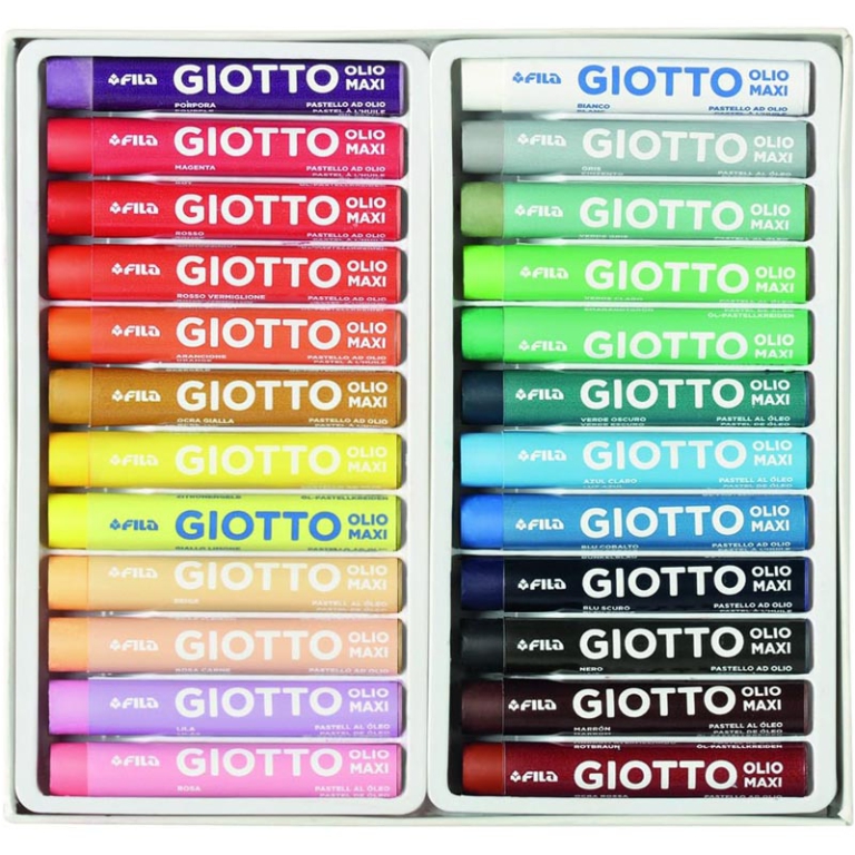 PASTELLI OLIO MAXI 24 COLORI 4 CONFEZIONI GIOTTO 5