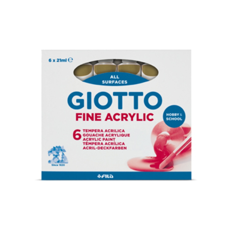 TEMPERE TUBO7 ORO 6PZ 21ML GIOTTO 2