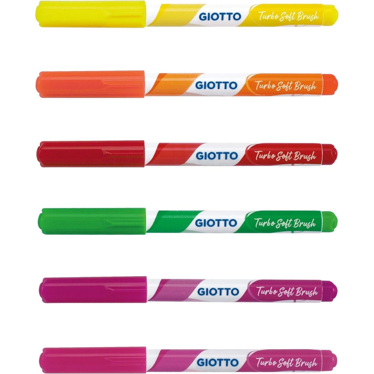 TURBO SOFT BRUSH 6 COLORI FLUO GIOTTO 2