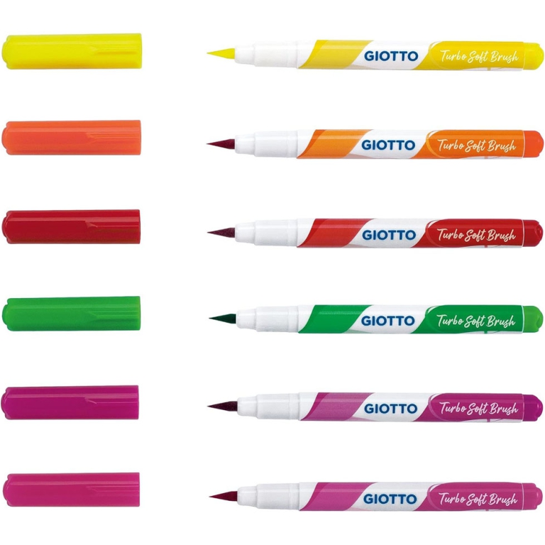 TURBO SOFT BRUSH 6 COLORI FLUO GIOTTO 3