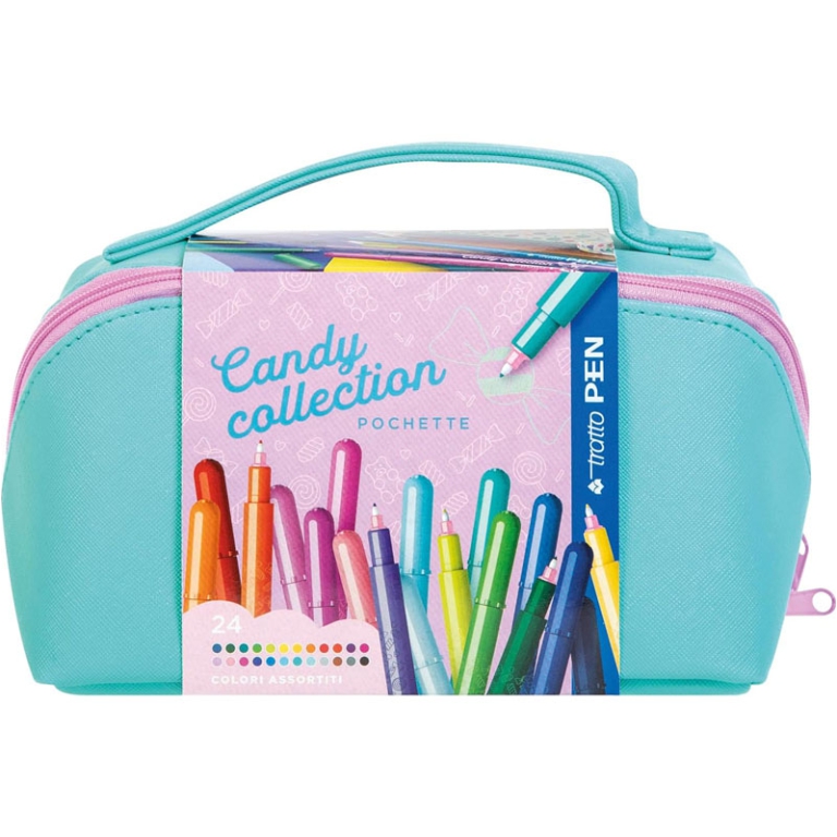 GIOTTO CANDY COLLECTION  POCHETTE 24 TRATTO PEN