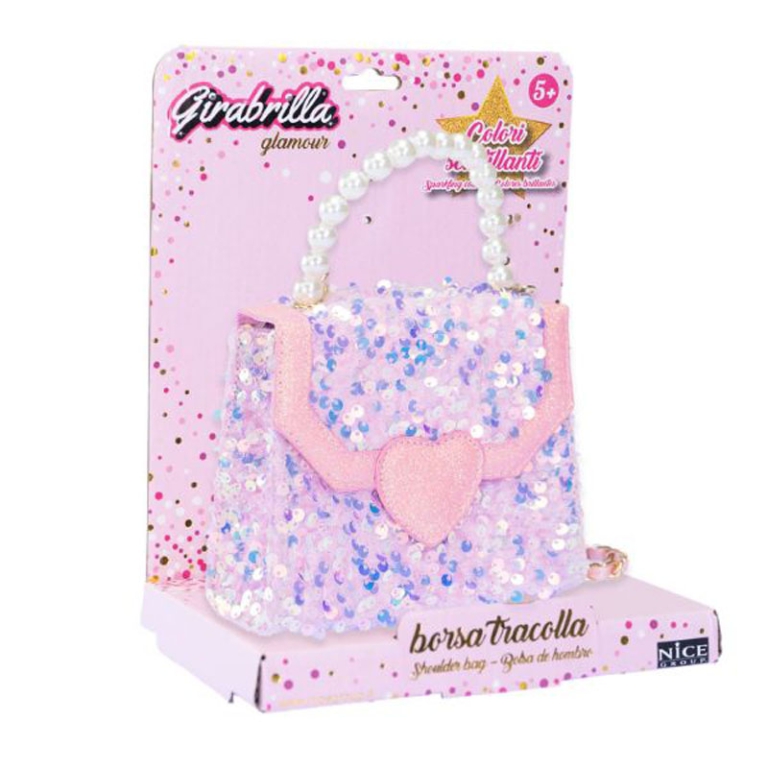 BORSA BAULETTO CON PAILLETTES GIRABRILLA 18X24CM 3