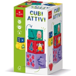 CUBI ATTIVI 24M+ EDUCATIVO LEGNO