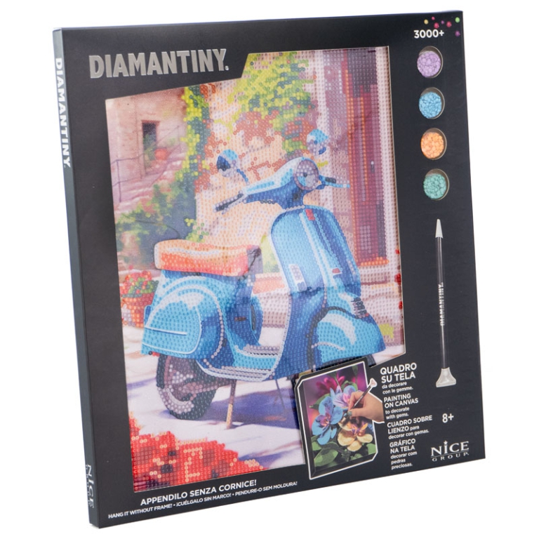 DIAMANTINY QUADRO SU TELA 32X30CM ASSORTIMENTO 1