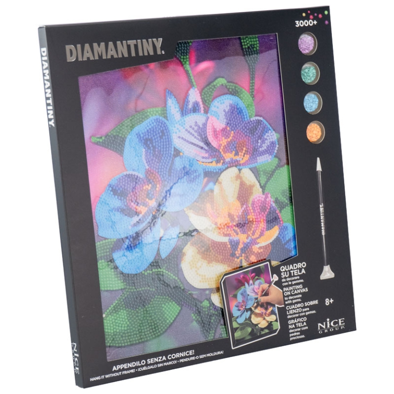 DIAMANTINY QUADRO SU TELA 32X30CM ASSORTIMENTO 1 2