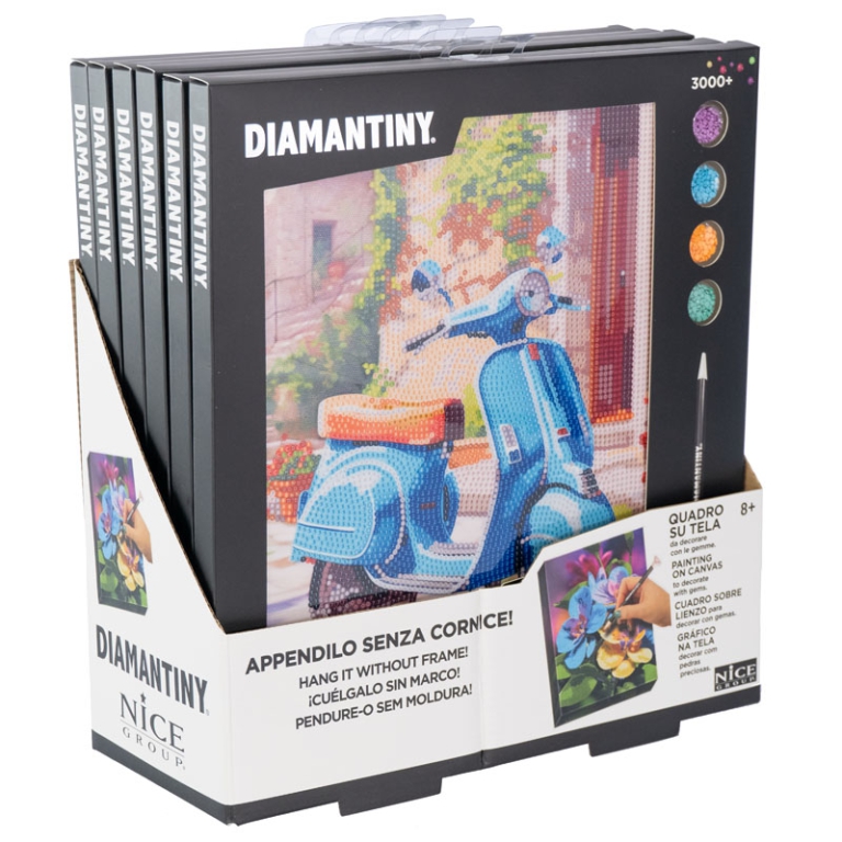 DIAMANTINY QUADRO SU TELA 32X30CM ASSORTIMENTO 1 5