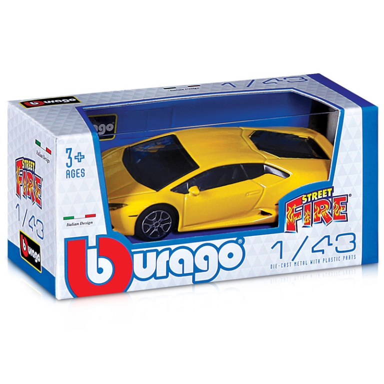 AUTO BURAGO 24PZ IN EXPO STREET FIRE 1:43 2