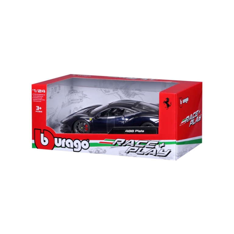 AUTO FERRARI 488 PISTA BLU 1:24 2