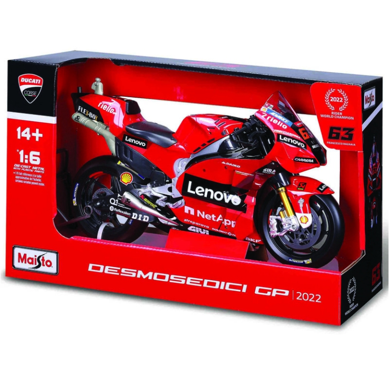 MOTO DUCATI FRANCESCO BAGNAIA 1:6 2