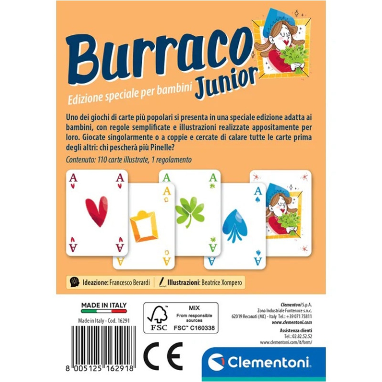 CARTE DA GIOCO BURRACO JUNIOR POCKET 3