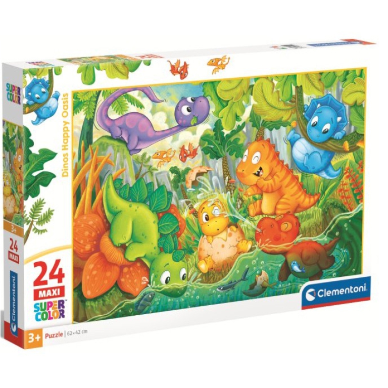 PUZZLE 24PZ DINOS HAPPY  OASIS 3+ ANNI