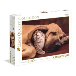 PUZZLE 500PZ GATTO E CANE