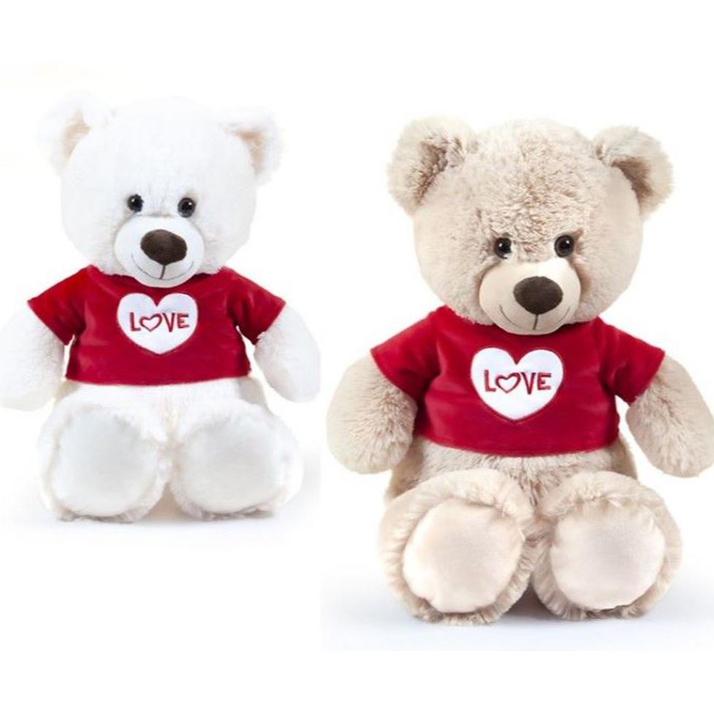 PELUCHE ORSO 60CM CON T-SHIRT SCRITTA LOVE: vendita ingrosso con consegna  veloce