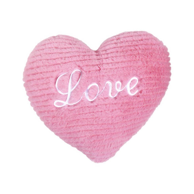 PELUCHE CUORE 30CM ROSA CHIARO RIGATO I LOVE YOU