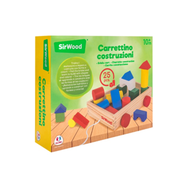 CARRETTO TRAINABILE LEGNO 25PZ COSTRUZ