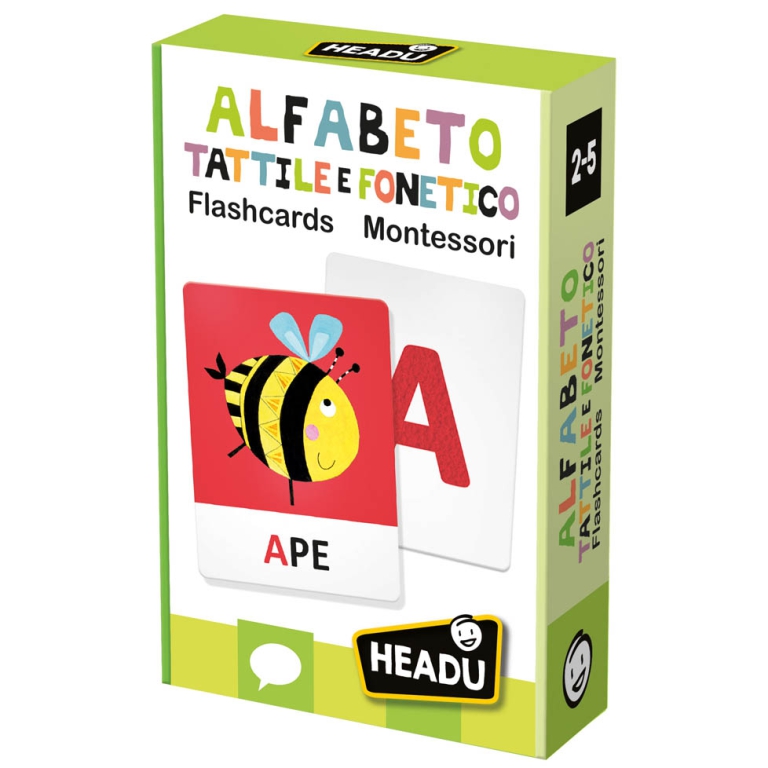 FLASHCARDS ALFABETO TATTILE E FONETICO MONTESSORI