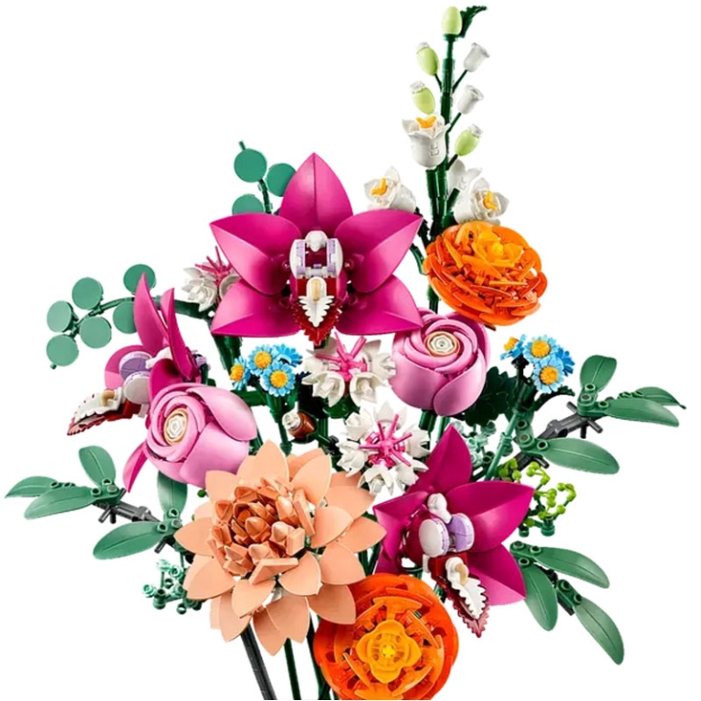 LEGO BOTANICAL COLLECTION BOUQUET DI FIORI ROSA 2