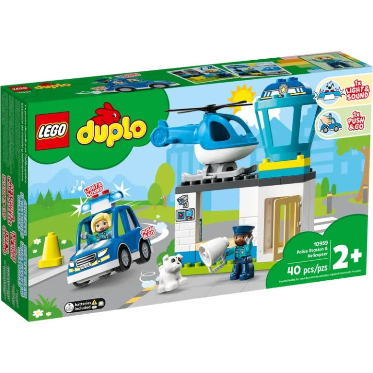 LEGO DUPLO STAZIONE DELLA POLIZIA ED ELICOTTERO