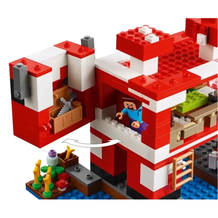 LEGO MINECRAFT LA CASA   DEL MOOSHROOM 5