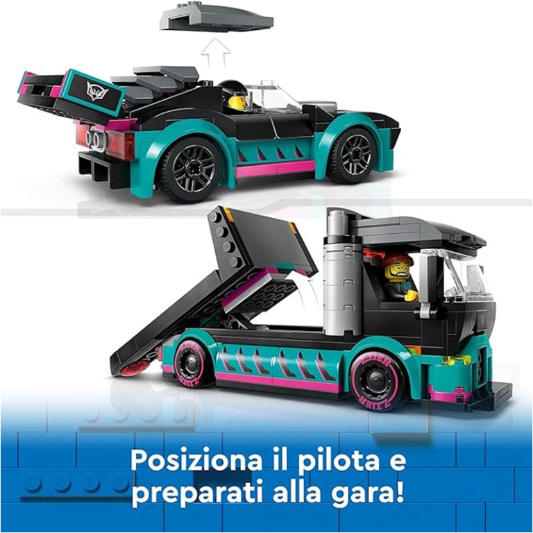 LEGO CITY AUTO DA CORSA E STRASPORTATORE 5