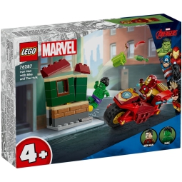 LEGO SUPER HEROES IRON MAN CON MOTO E HULK