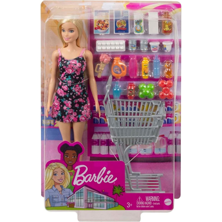 BARBIE SHOPPING TIME CON CARRELLO DELLA SPESA 5