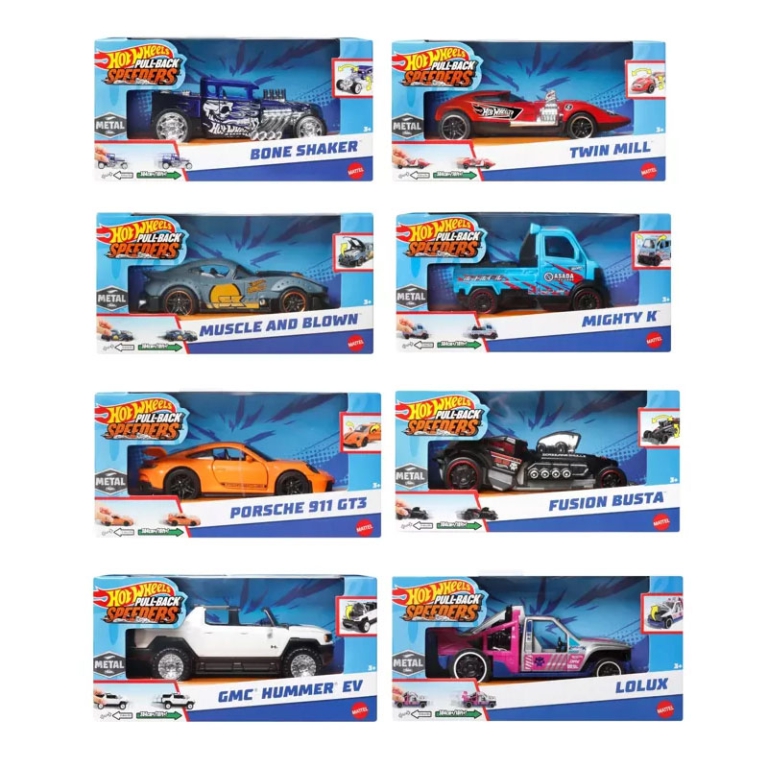 AUTO HOT WHEELS 1:43 PULL BACKS