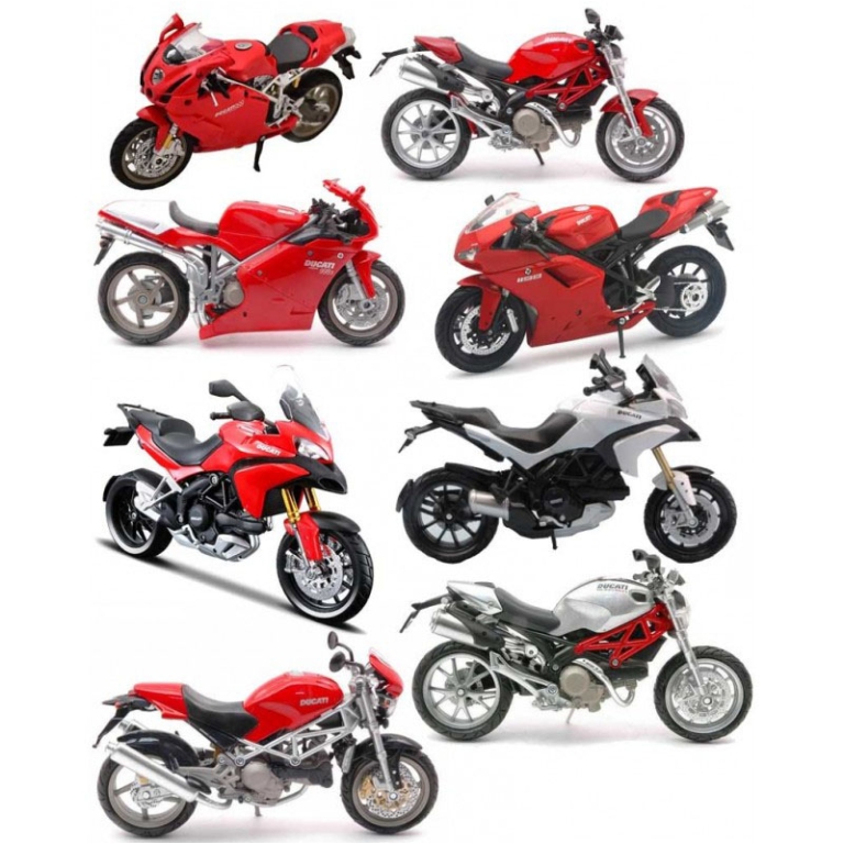 MOTO DUCATI BIKE ASSORTITE 1:12