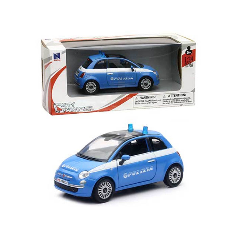 AUTO FIAT 500 POLIZIA 1:24