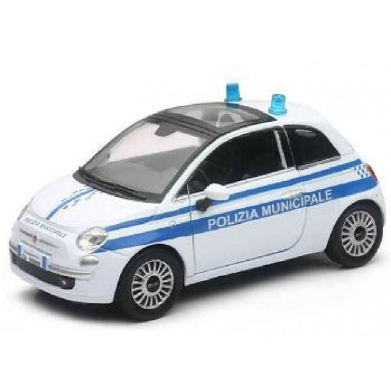 AUTO FIAT 500 POLIZIA MUNICIPALE 1:24