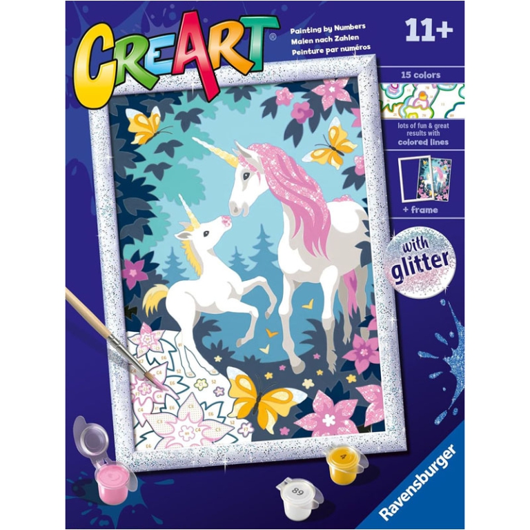 CREART UNICORNI GLITTER 24X18CM