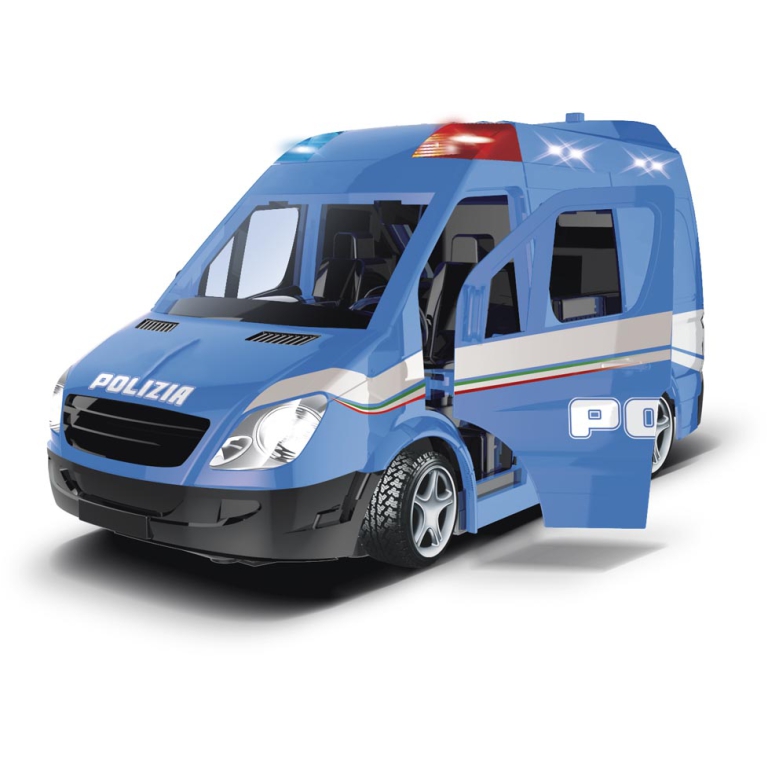 CAMIONETTA POLIZIA FRIZIONE LUCI E SUONI 2