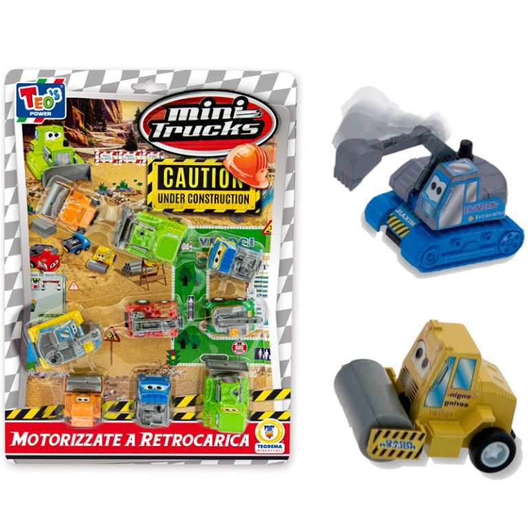 MINI TRUCKS A RETRO      CARICA CON OCCHI CM 5