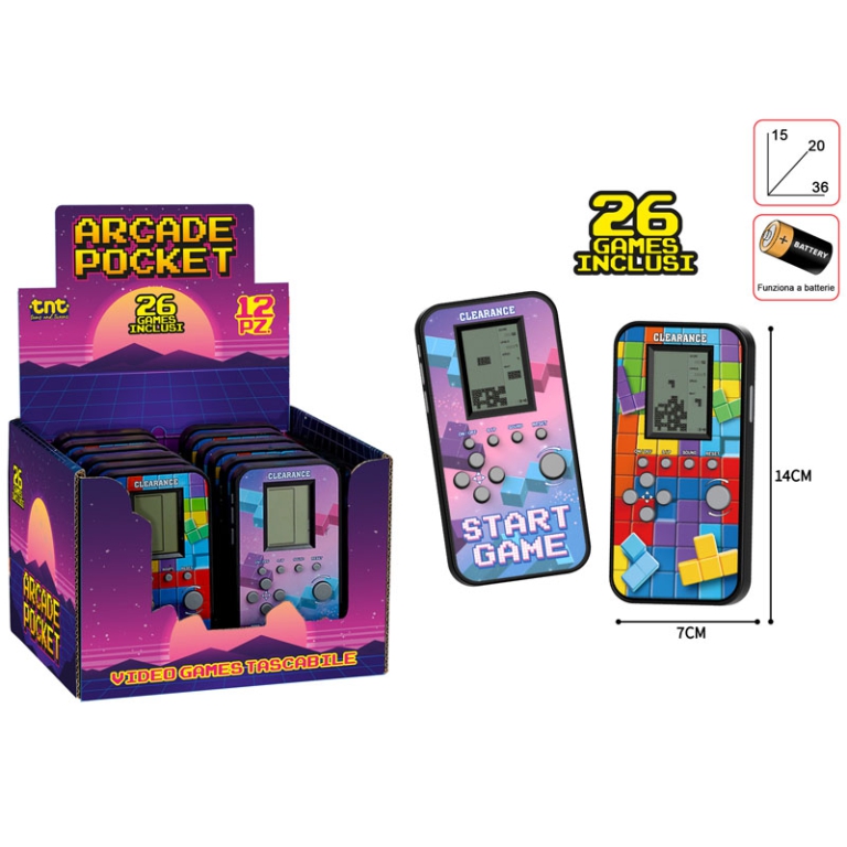 LCD ARCADE 26 GAMES 12PZ IN EXPO 2