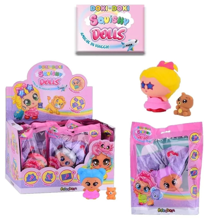 DOKY DOKY SQUISHY DOLL   AMICHE 10PZ IN EXPO